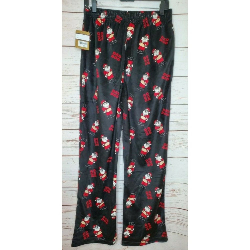Dad Bod Ho Ho Ho Collection Medium Fleece Pajama Pants Gift For Dads